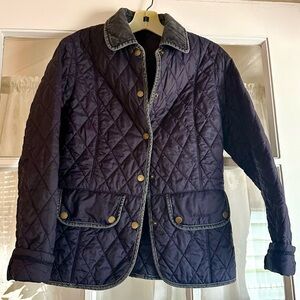 Barbour Jacket Navy Quilted